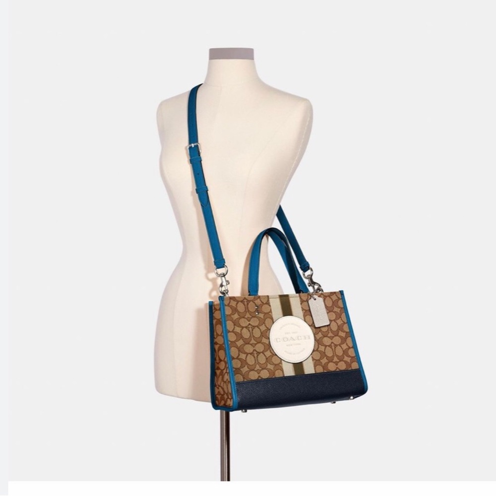 coach Dempsey Carryall In Signature Jacquard With Stripe And Coach Patch